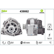Valeo Car Alternator 12V 439062