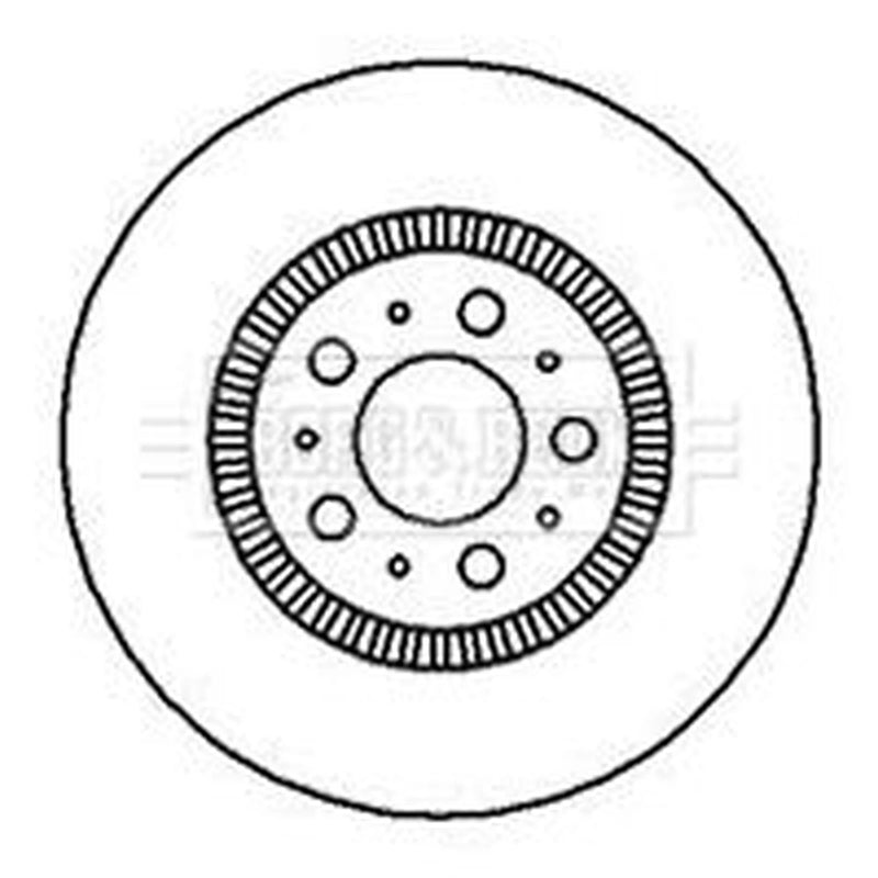 Borg & Beck 2 x Vented Front Brake Discs BBD5899S
