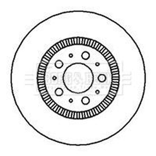 Borg & Beck 2 x Vented Front Brake Discs BBD5899S