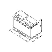 Bosch Batteries Battery 12V 85Ah 800A 0 092 S50 110