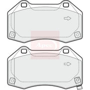 Apec Front Brake Pad Set PAD1893