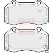 Apec Front Brake Pad Set PAD1893