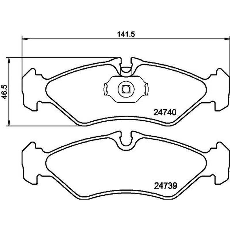 DON Rear Brake Pad Set PCP1656