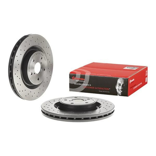 Brembo 2 x Perforated/Vented Front Brake Discs 09.C828.11