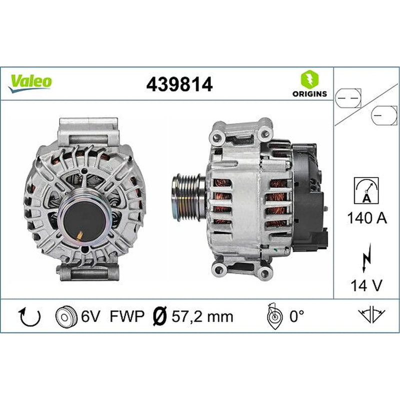 Valeo Car Alternator 12V 439814
