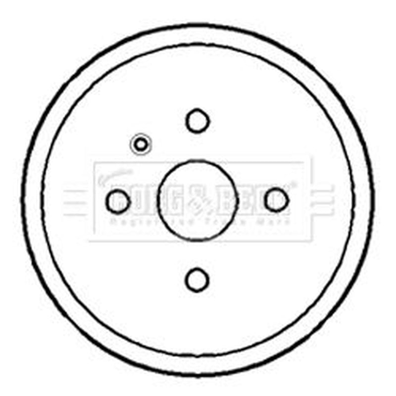 Borg & Beck Brake Drum Assembly Rear BBR7183