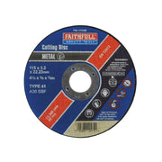 Faithfull Metal Cut Off Disc 115 x 3.2 x 22.23mm - FAI1153M