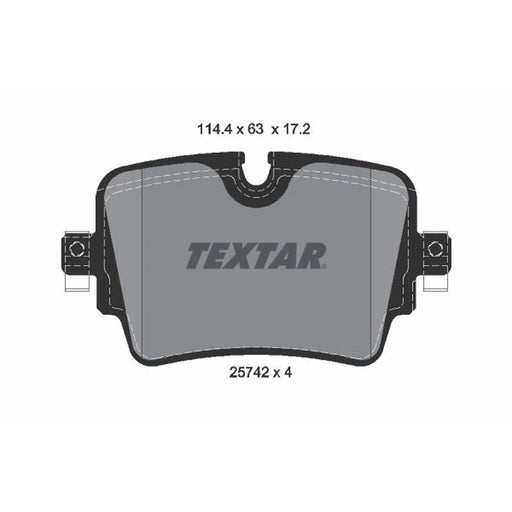 Textar Rear Brake Pad Set 2574201
