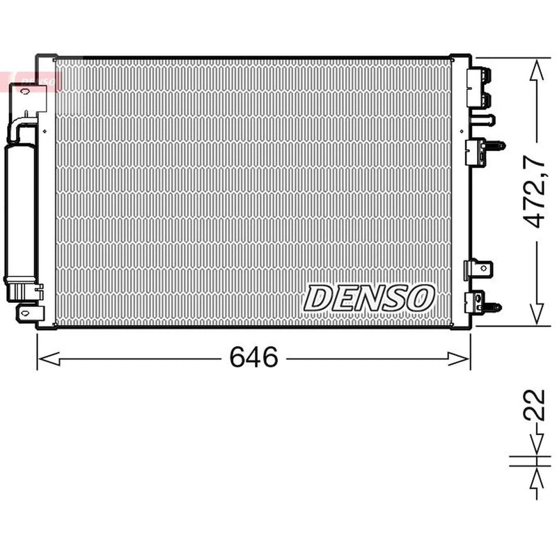 Denso Air Conditioning Condenser DCN13022