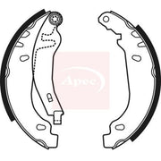 Apec Brake Shoe Set Axle Kit SHU659