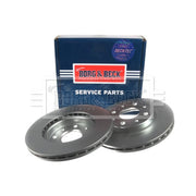 Borg & Beck 2 x Vented Front Brake Discs BBD4406