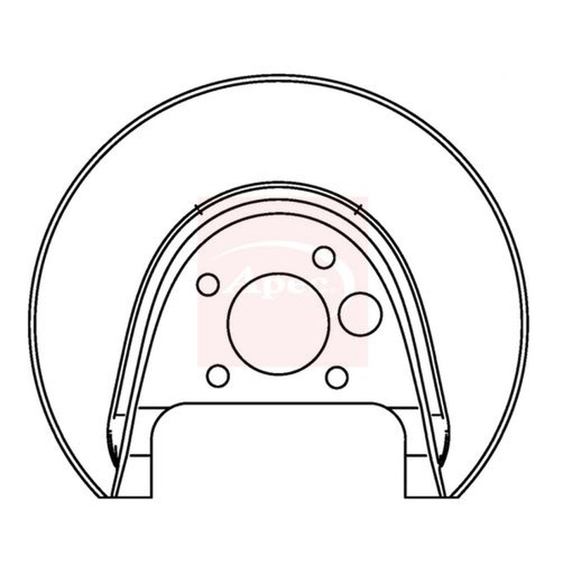 Apec Brake Disc Splash Guard Rear Right ASG1046