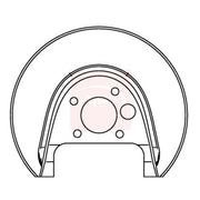 Apec Brake Disc Splash Guard Rear Right ASG1046