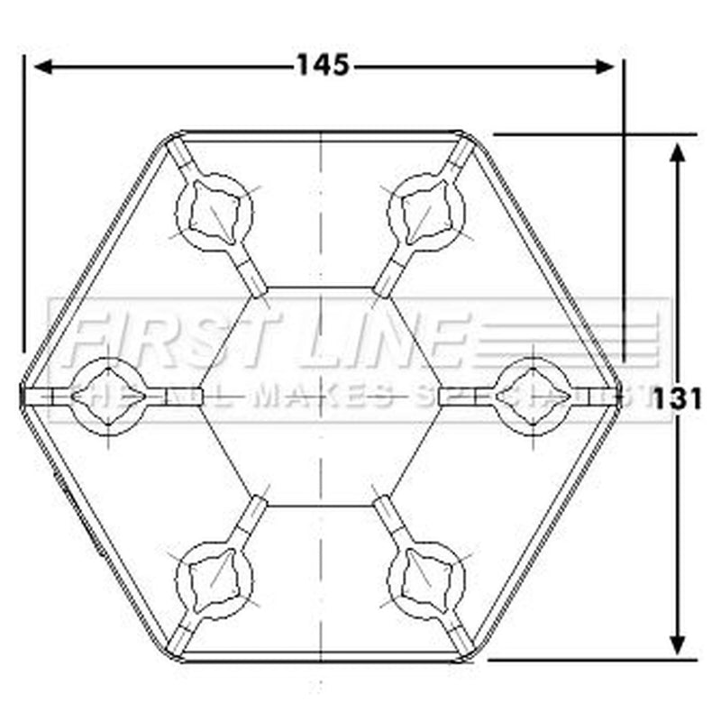 First Line Propshaft Universal Joint FDC102