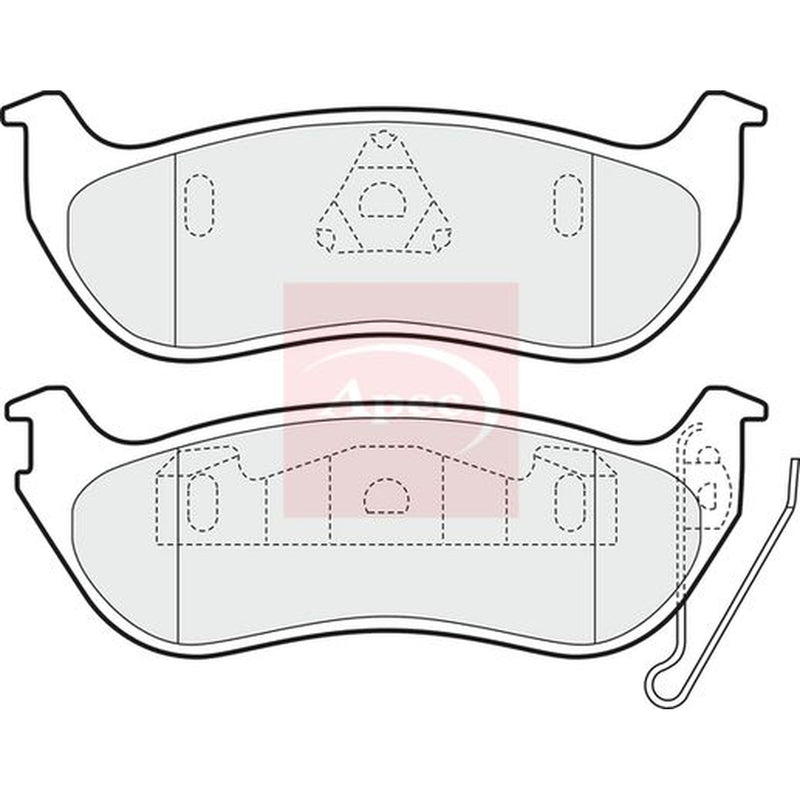 Apec Rear Brake Pad Set PAD1601