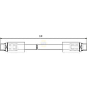 NAPA Brake Hydraulic Hose Line Front NBH1344