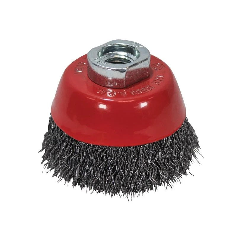 Faithfull Wire Cup Brush M14x2, 0.30mm Steel Wire 60-150mm