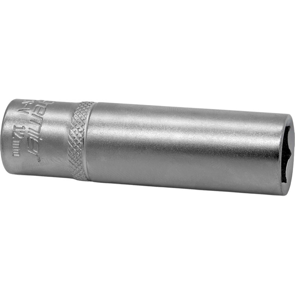 Sealey 3/8"Dr Deep Socket 12mm (Micro Satin Finish)