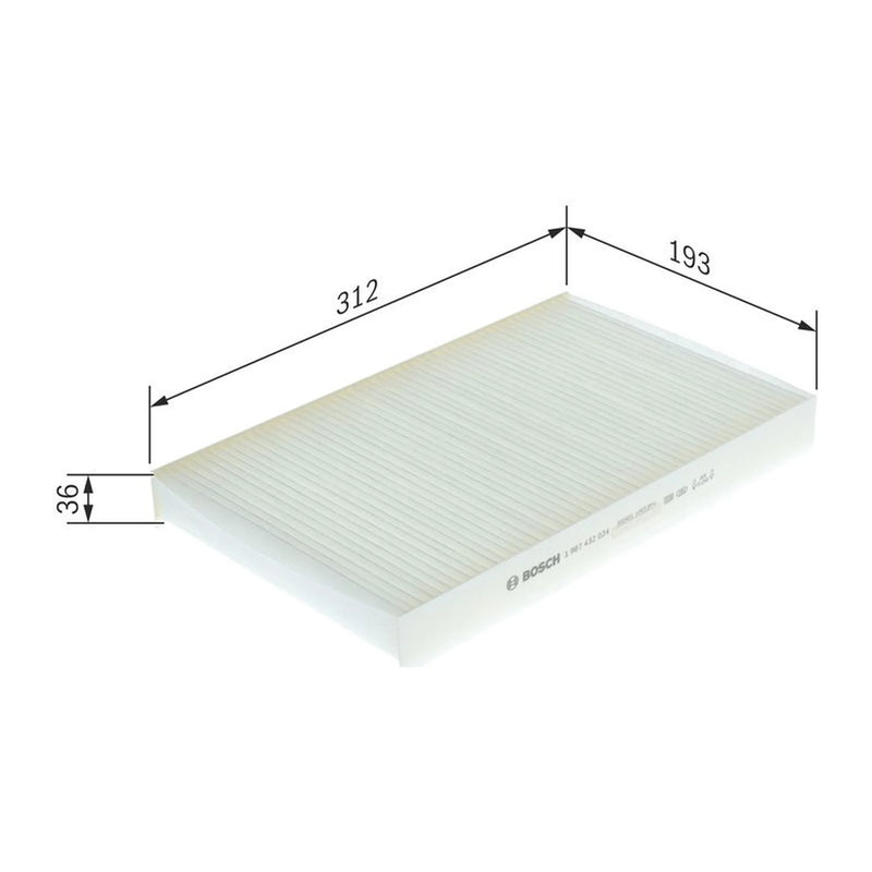 Bosch Cabin Air Filter (Pollen Filter) 1 987 432 024