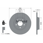Textar 2 x Solid Rear Brake Discs 92098103