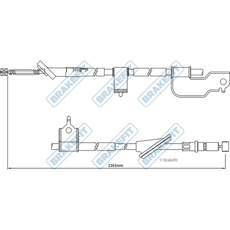 Apec Handbrake Cable Right Rear BBC3214