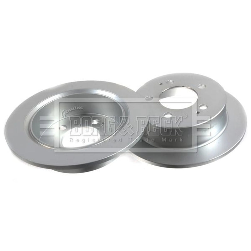 Borg & Beck 2 x Solid Rear Brake Discs BBD5169