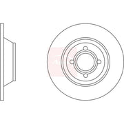 Apec 2 x Solid Front Brake Discs DSK630