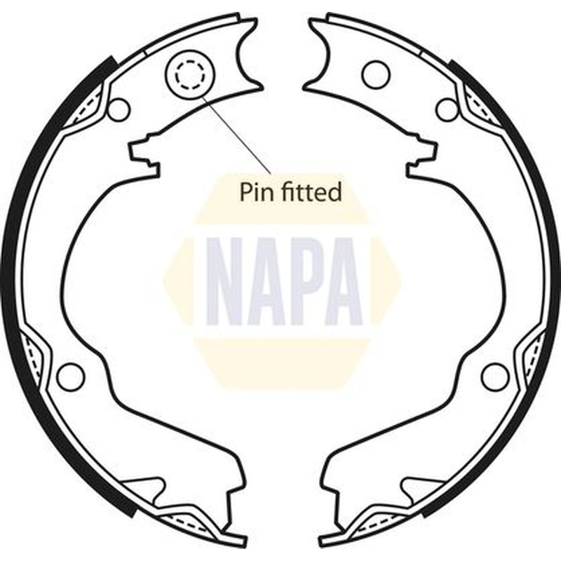 NAPA Parking Brake Shoe Set NBS5024