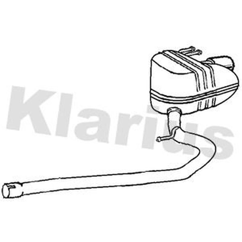 Klarius Box With Tail Pipe Rear HA553K