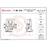 Brembo Brake Caliper Assembly FBR079