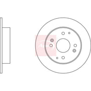 Apec 2 x Solid Rear Brake Discs DSK922