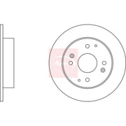 Apec 2 x Solid Rear Brake Discs DSK922