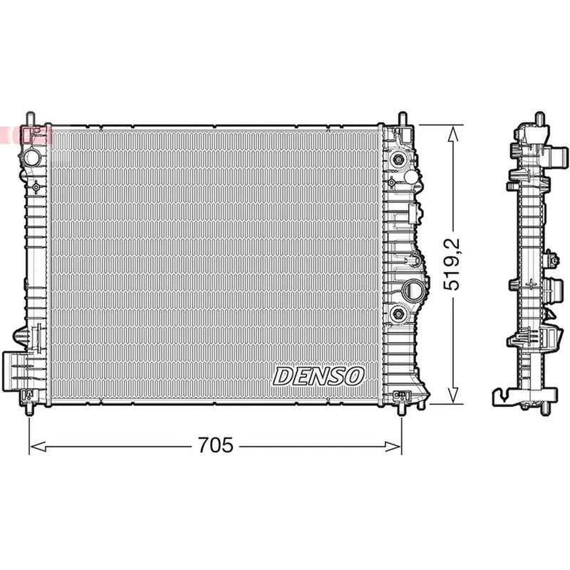 Denso Engine Radiator DRM15012