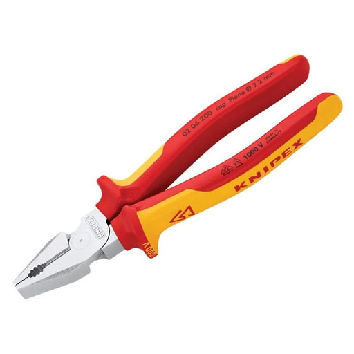 KNIPEX 02 06 200 VDE High Leverage Combination Pliers 200mm - 02 06 200 SB