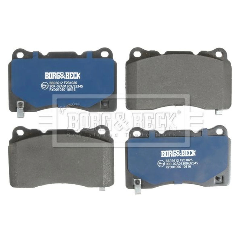 Borg & Beck 4 x Front Brake Pad Set BBP2612