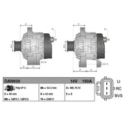 Denso Car Alternator 12V DAN930