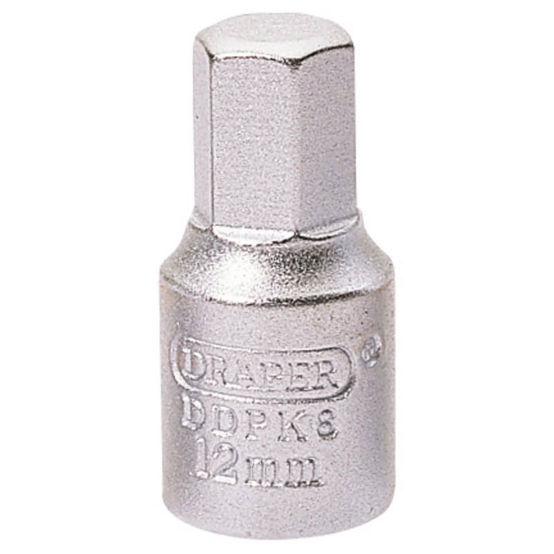 Draper Hexagon Drain Plug Key, 3/8" Sq. Dr. - Multiple Length Options