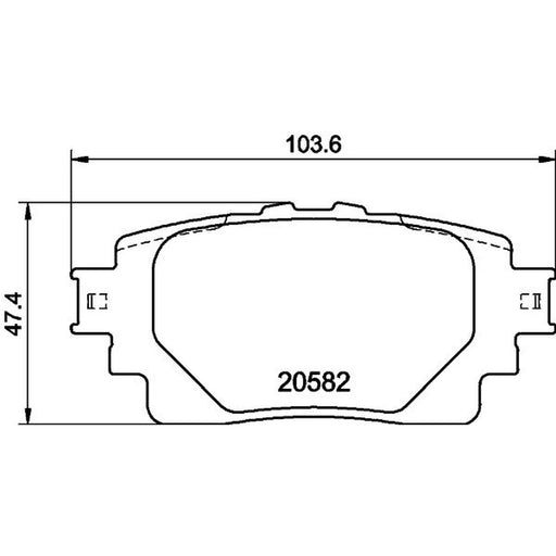 DON Rear Brake Pad Set PCP1806