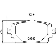 Mintex Rear Brake Pad Set MDB4217