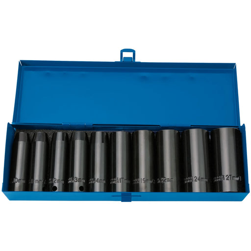 Draper Expert HI-TORQ® Deep Impact Socket Set 1/2" Sq. Dr. (10 Piece)