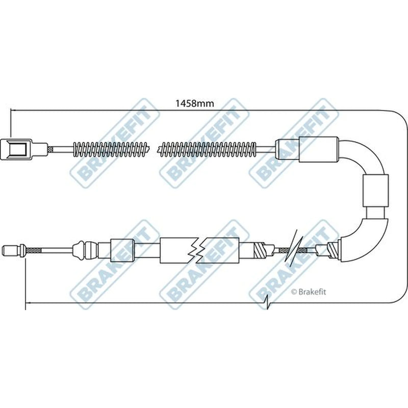Apec Handbrake Cable Left Rear BBC3534
