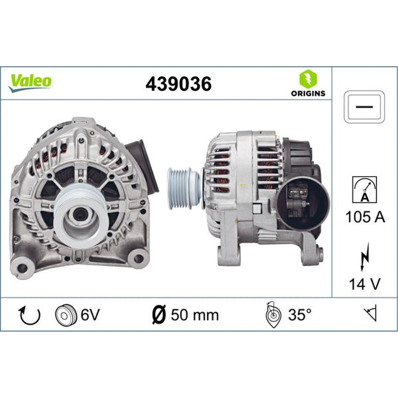 Valeo Car Alternator 12V 439036