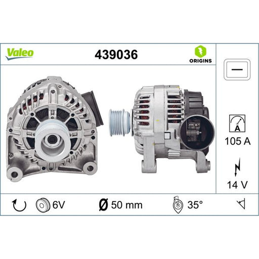 Valeo Car Alternator 12V 439036