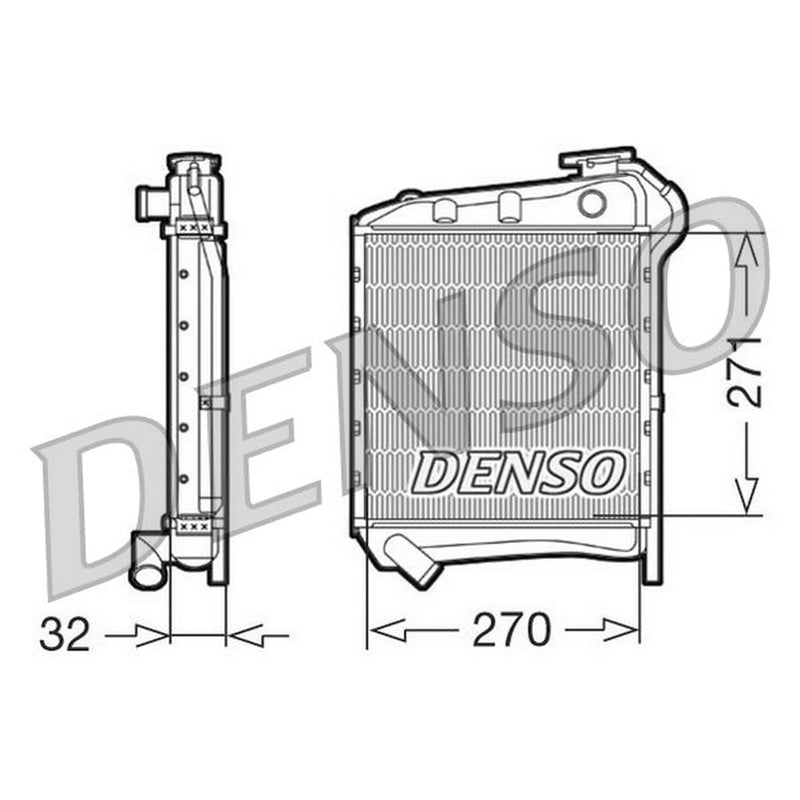 Denso Engine Radiator DRM99009