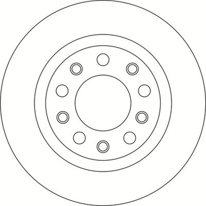 Abtex 2 x Solid Rear Brake Discs BD1764S
