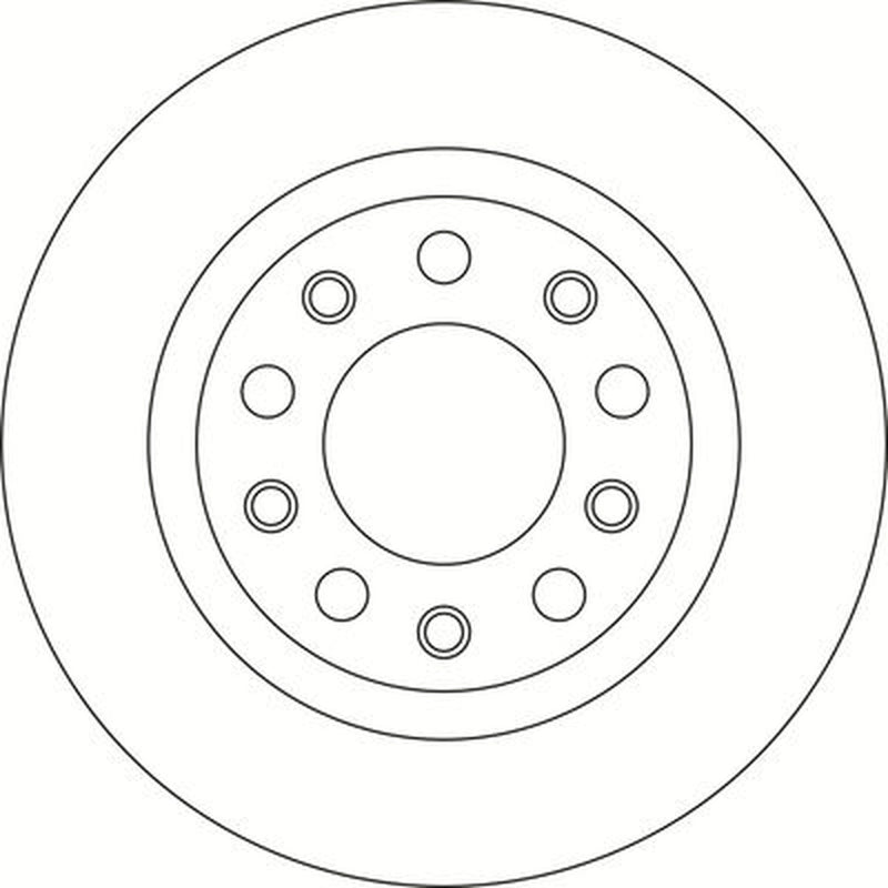 Abtex 2 x Solid Rear Brake Discs BD1764S