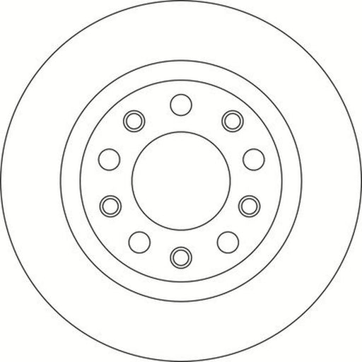 Abtex 2 x Solid Rear Brake Discs BD1764S