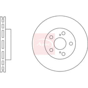Apec 2 x Vented Front Brake Discs DSK2837