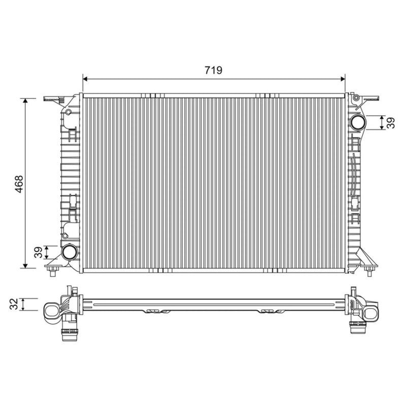 Valeo Engine Radiator 701227