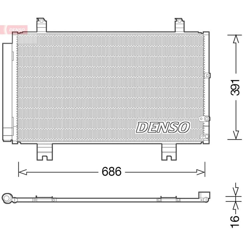 Denso Air Conditioning Condenser DCN51013